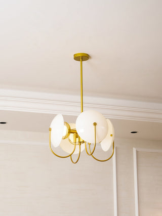 Celestial Orb Sculptural Glass Pendant Light