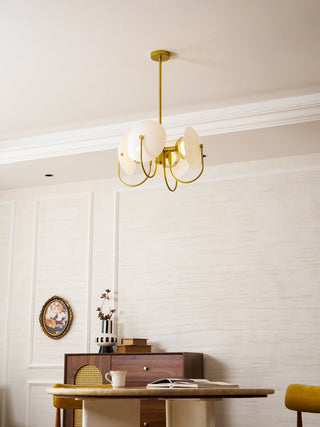 Celestial Orb Sculptural Glass Pendant Light