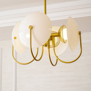 Celestial Orb Sculptural Glass Pendant Light