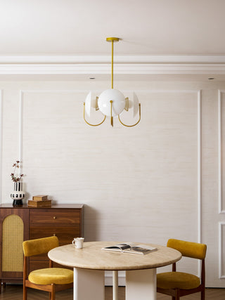 Celestial Orb Sculptural Glass Pendant Light