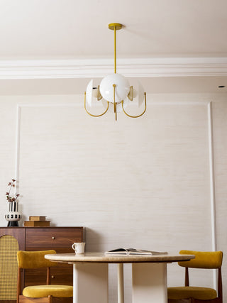 Celestial Orb Sculptural Glass Pendant Light