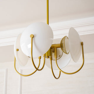 Celestial Orb Sculptural Glass Pendant Light