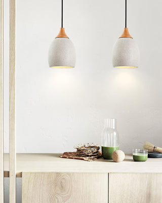Kael Industrial Cement Pendant Light