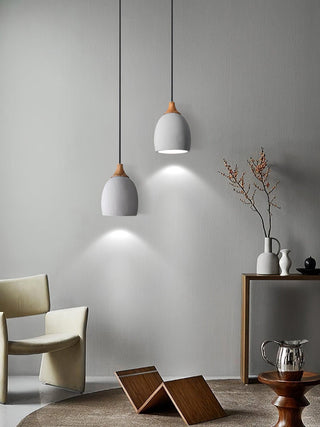 Kael Industrial Cement Pendant Light