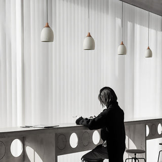 Kael Industrial Cement Pendant Light