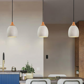 Kael Industrial Cement Pendant Light