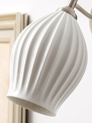 Ribbed Vintage Ceramics Wall Light