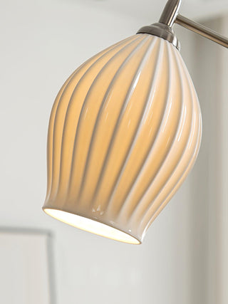 Ribbed Vintage Ceramics Wall Light