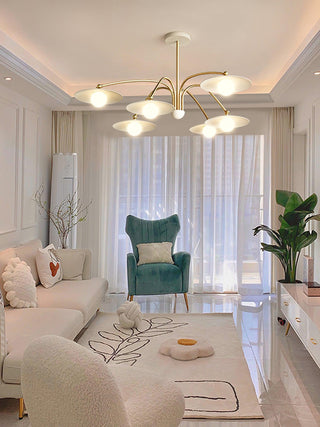Champignon Sculptural Metal Chandelier