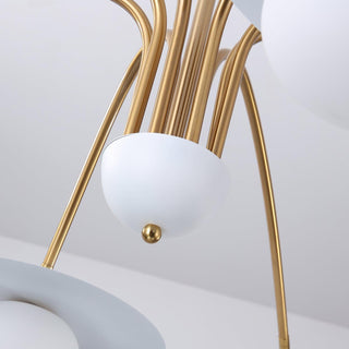 Champignon Sculptural Metal Chandelier