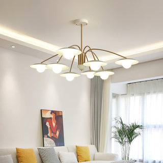 Champignon Sculptural Metal Chandelier