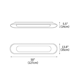 River Modern Wood Ceiling Light