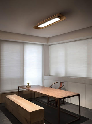 River Modern Wood Ceiling Light