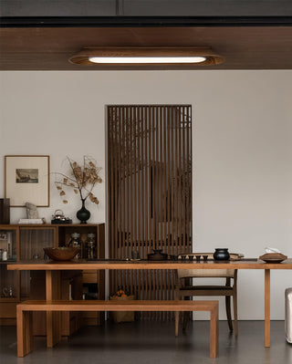 River Modern Wood Ceiling Light