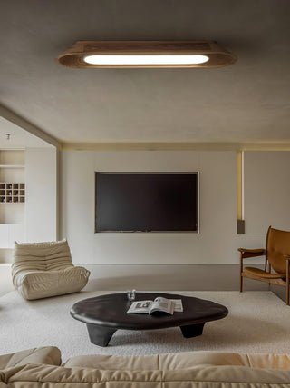 River Modern Wood Ceiling Light