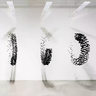 Arsilus Charcoal Stone Shape Hourglass Sculptural Chandelier - Blowlighting