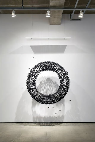 Arsilus Charcoal Stone Shape Hourglass Sculptural Chandelier - Blowlighting