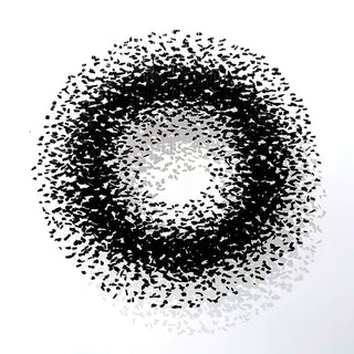 Arsilus Charcoal Stone Shape Hourglass Sculptural Chandelier - Blowlighting