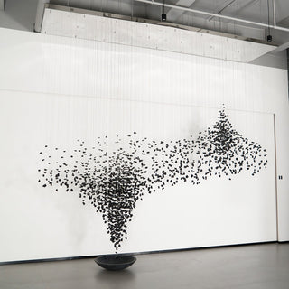 Arsilus Charcoal Stone Shape Hourglass Sculptural Chandelier - Blowlighting