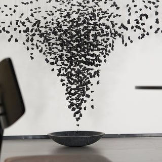 Arsilus Charcoal Stone Shape Hourglass Sculptural Chandelier - Blowlighting