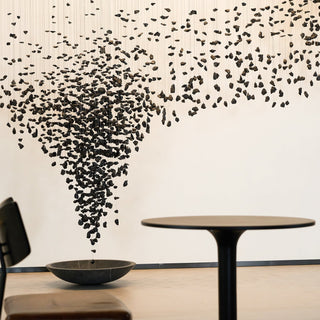 Arsilus Charcoal Stone Shape Hourglass Sculptural Chandelier - Blowlighting