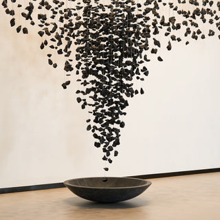 Arsilus Charcoal Stone Shape Hourglass Sculptural Chandelier - Blowlighting