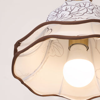 Charleston Floral Vintage Cloth Pendant Light