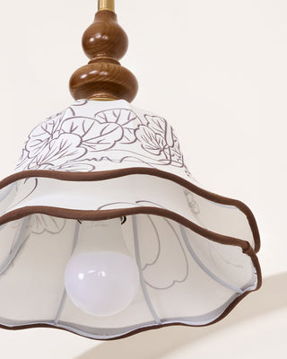Charleston Floral Vintage Cloth Pendant Light