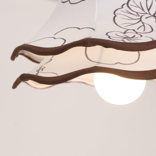Charleston Floral Vintage Cloth Pendant Light