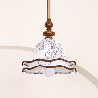 Charleston Floral Vintage Cloth Pendant Light