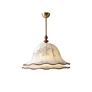 Charleston Floral Vintage Cloth Pendant Light
