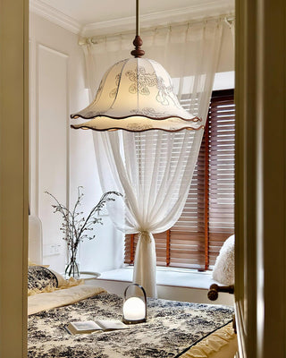 Charleston Floral Vintage Cloth Pendant Light