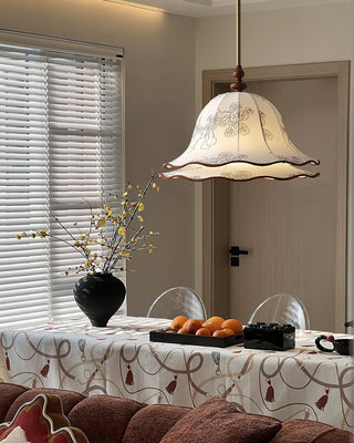 Charleston Floral Vintage Cloth Pendant Light