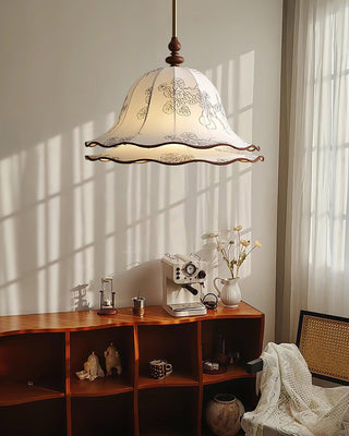 Charleston Floral Vintage Cloth Pendant Light