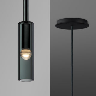 Charlot Smoked Glass Pendant Light