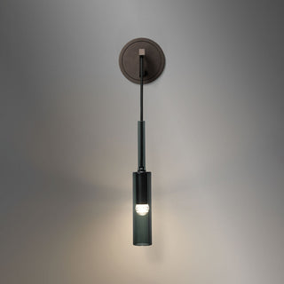 Kael Minimalist Black Metal Wall Sconce