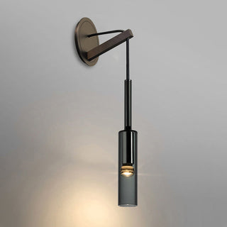Kael Minimalist Black Metal Wall Sconce