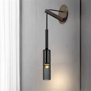 Kael Minimalist Black Metal Wall Sconce