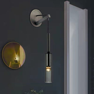 Kael Minimalist Black Metal Wall Sconce