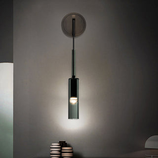 Kael Minimalist Black Metal Wall Sconce
