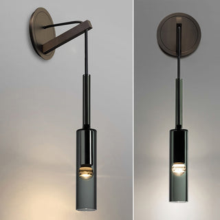 Kael Minimalist Black Metal Wall Sconce