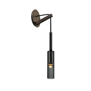 Kael Minimalist Black Metal Wall Sconce