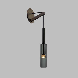 Kael Minimalist Black Metal Wall Sconce