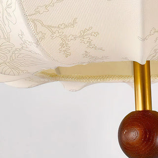 Chestnuts Retro Floral Fabric Pendant Light