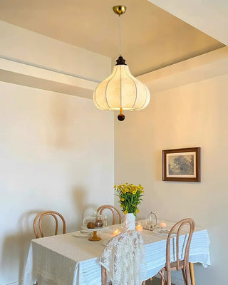 Chestnuts Retro Floral Fabric Pendant Light