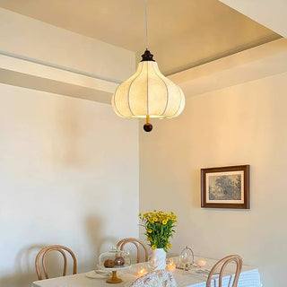 Chestnuts Retro Floral Fabric Pendant Light