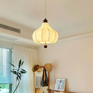 Chestnuts Retro Floral Fabric Pendant Light