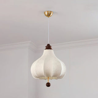 Chestnuts Retro Floral Fabric Pendant Light