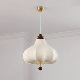 Chestnuts Retro Floral Fabric Pendant Light