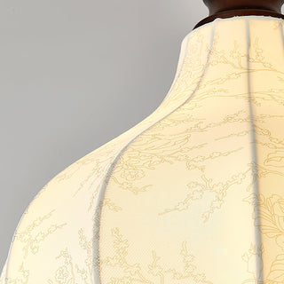 Chestnuts Retro Floral Fabric Pendant Light